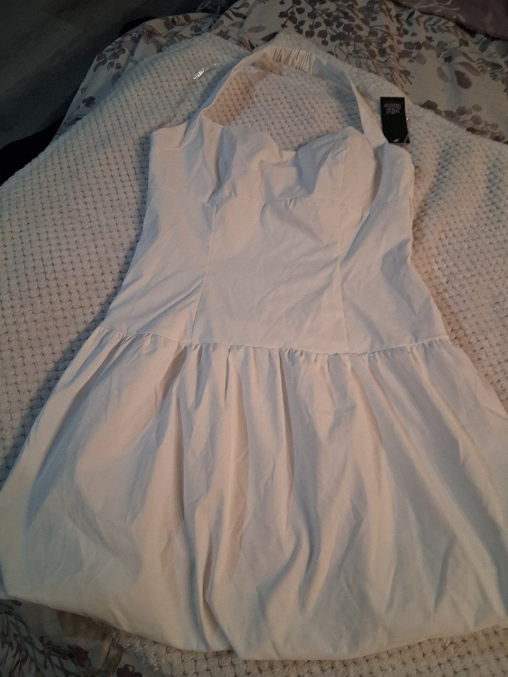 Wild fable White Halter Mini Dress M